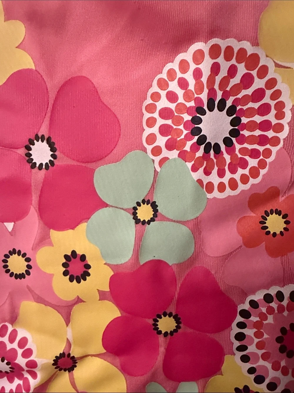 Gymboree Pink Floral Heart Rashguard with Multicolor Flower Sleeves 99
